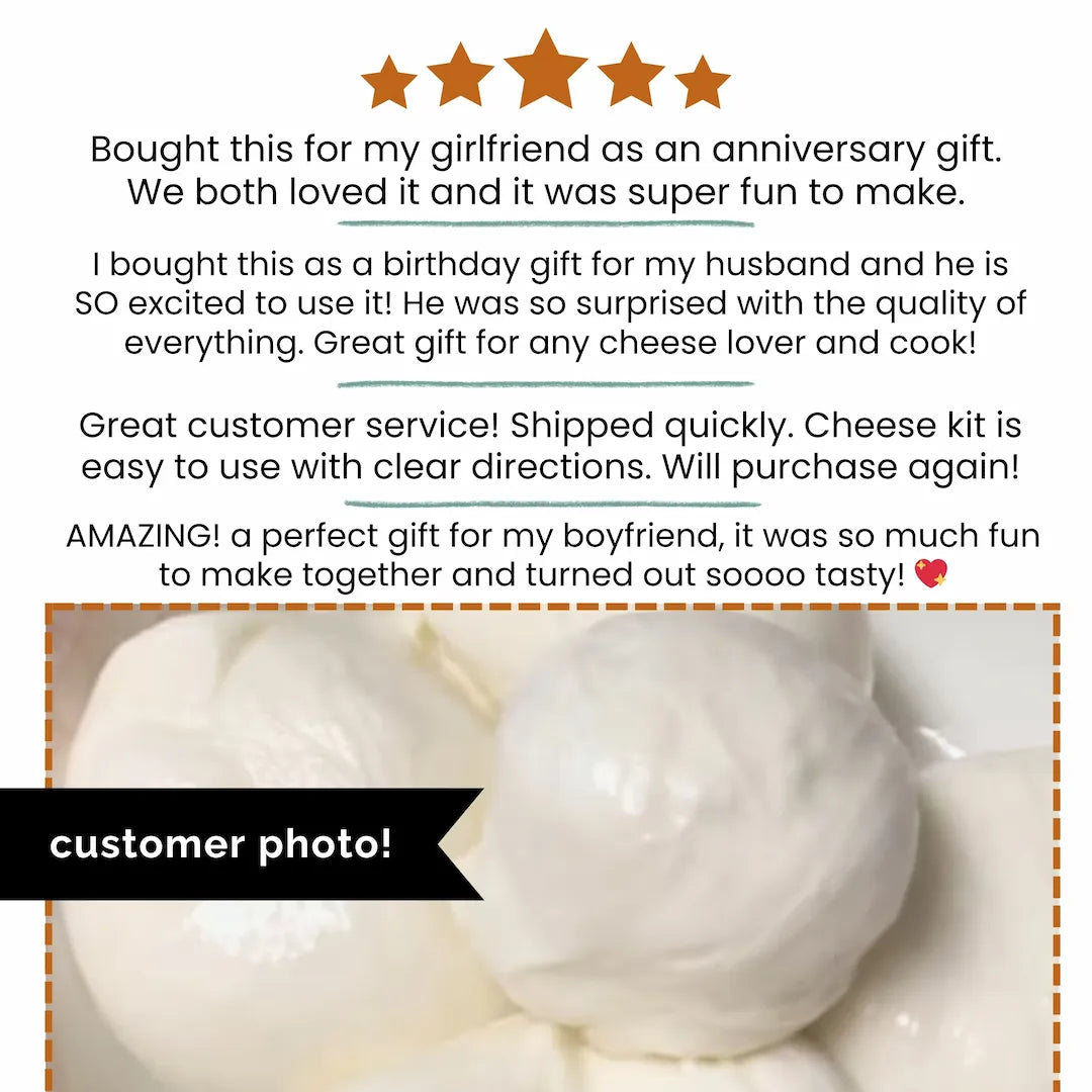 Deluxe One Hour Cheese Kit + On-Demand Classes