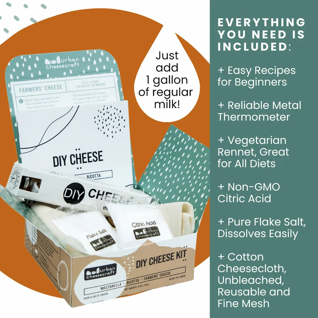 Deluxe One Hour Cheese Kit + On-Demand Classes
