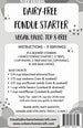 Vegan Fondue Party of Two Gift Box - Ceramic Fondue Pots, Metal Dipping Forks, Dairy Free Fondue Mix (12 Batches)