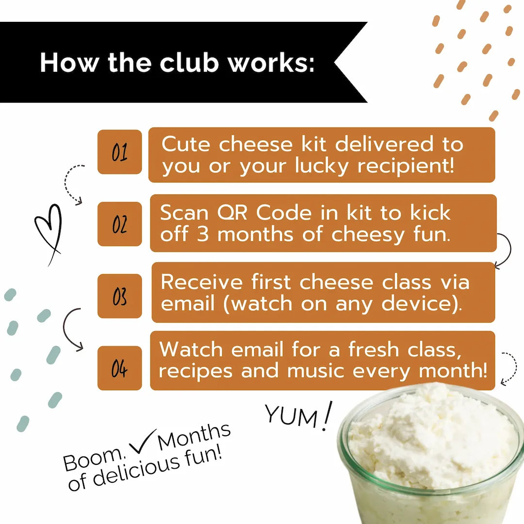 Deluxe One Hour Cheese Kit + On-Demand Classes