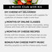 3-Month DIY Cheese Club Gift | Mozzarella, Ricotta & Farmers Cheese Kit + 3 Online Classes