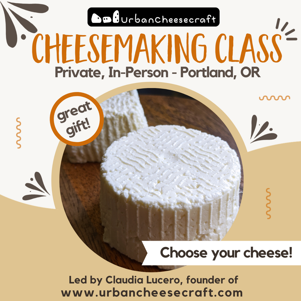Private Cheesemaking Class - Your Group of 8