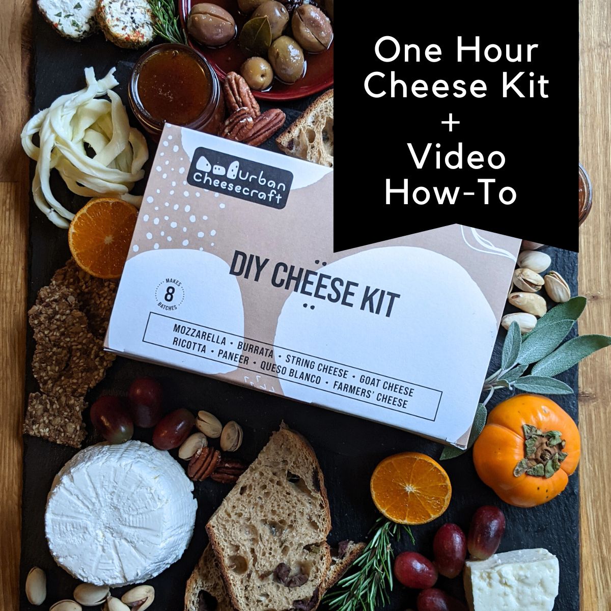 Deluxe One Hour Cheese Kit + On-Demand Classes