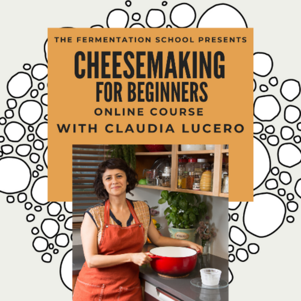 Online Cheesemaking Class for Beginners - Farmers' Cheese Wheels (cow or goat)