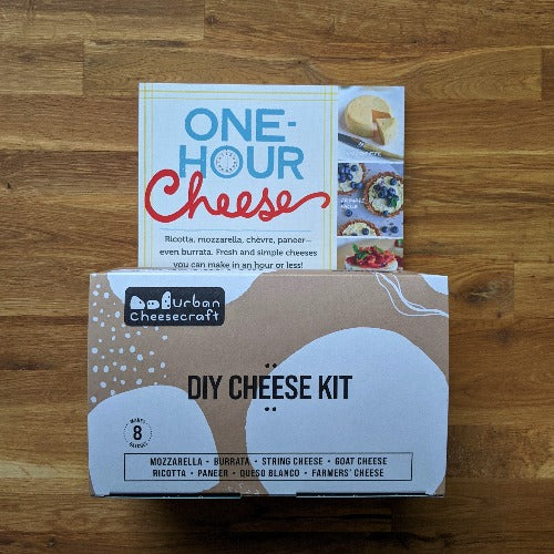 Bundle - One Hour Cheese Book and Deluxe Cheesemaking Kit