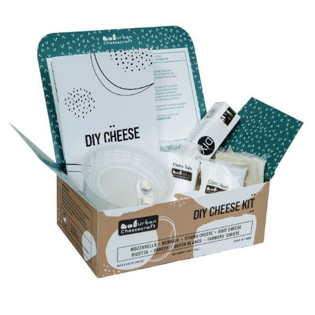 Deluxe Cheesemaking Kit - 8 Cheeses - Burrata, Goat Cheese, String Cheese, Mozzarella & more (cow/goat milk)