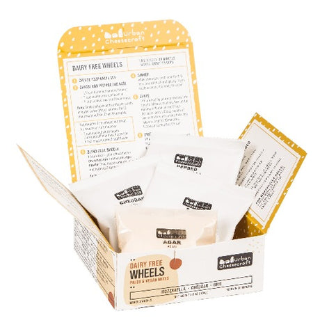 Dairy Free Cheese Kit - Make Cheddar, Mozzarella & Brie - Vegan, Paleo, Gluten-Free